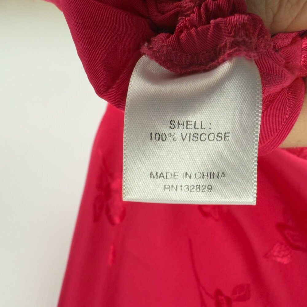 LOVERS AND FRIENDS Lia Satin Floral Pink Midi New Year’s‎ Eve Dress sz S - Picture 8 of 8